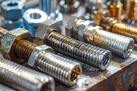 Aerospace fastener materials: aluminum, titanium and steel alloy finished aircraft bolts