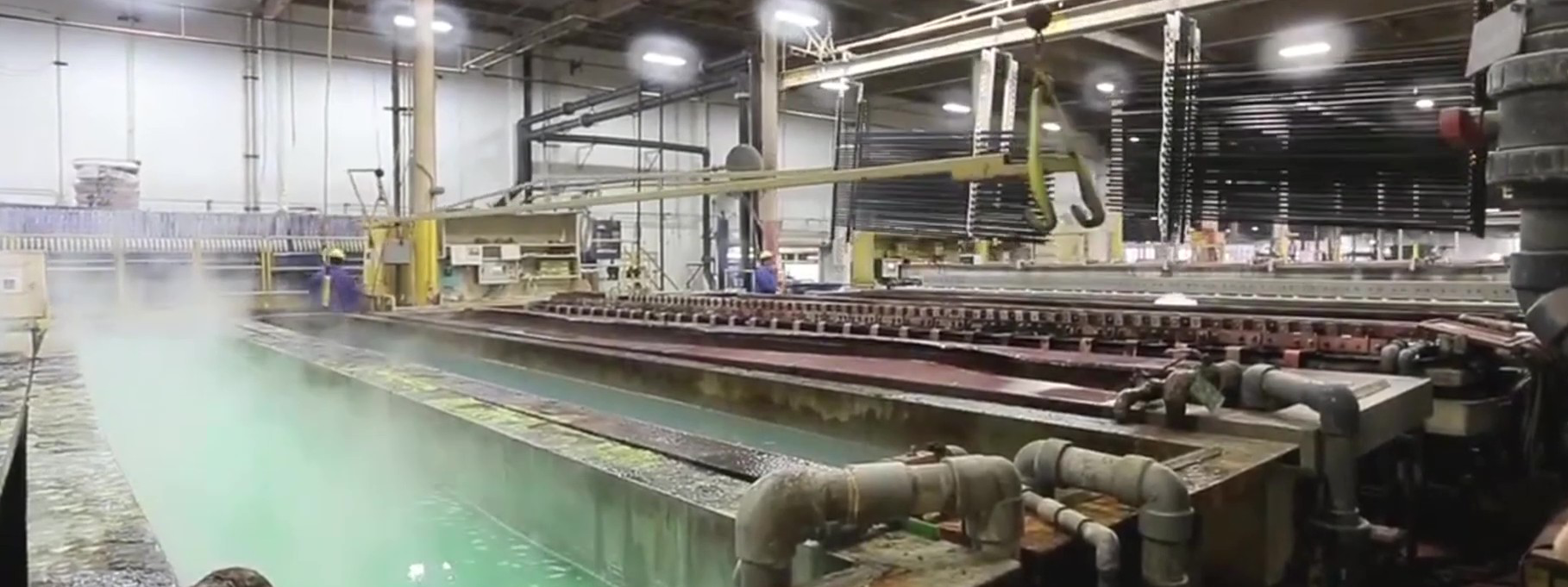 Anodizing process setup in an industry