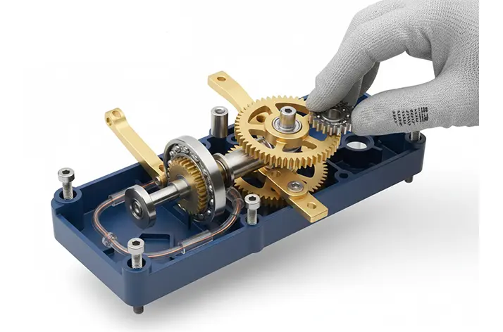 Precision assembly of gears for box build assembly