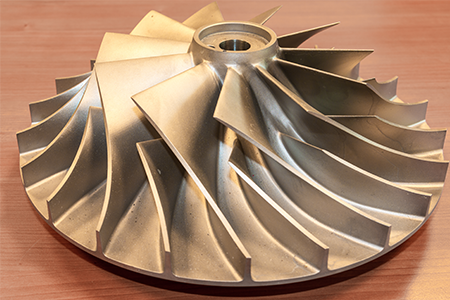 Turbine blades manufacturing for aerospace industry