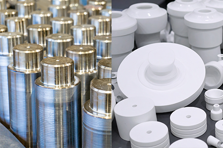 Key materials used in CNC precision machining, including metals and plastics