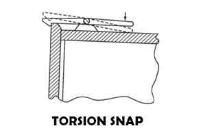 Torsion Snap Joints