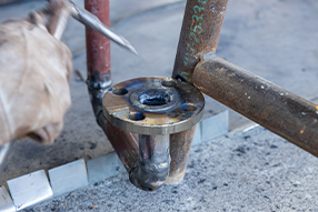 Fire extinguishing system pipes welding