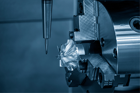 CNC machining in the aerospace industry with turbine blades CNC machining in the aerospace industry with turbine blades