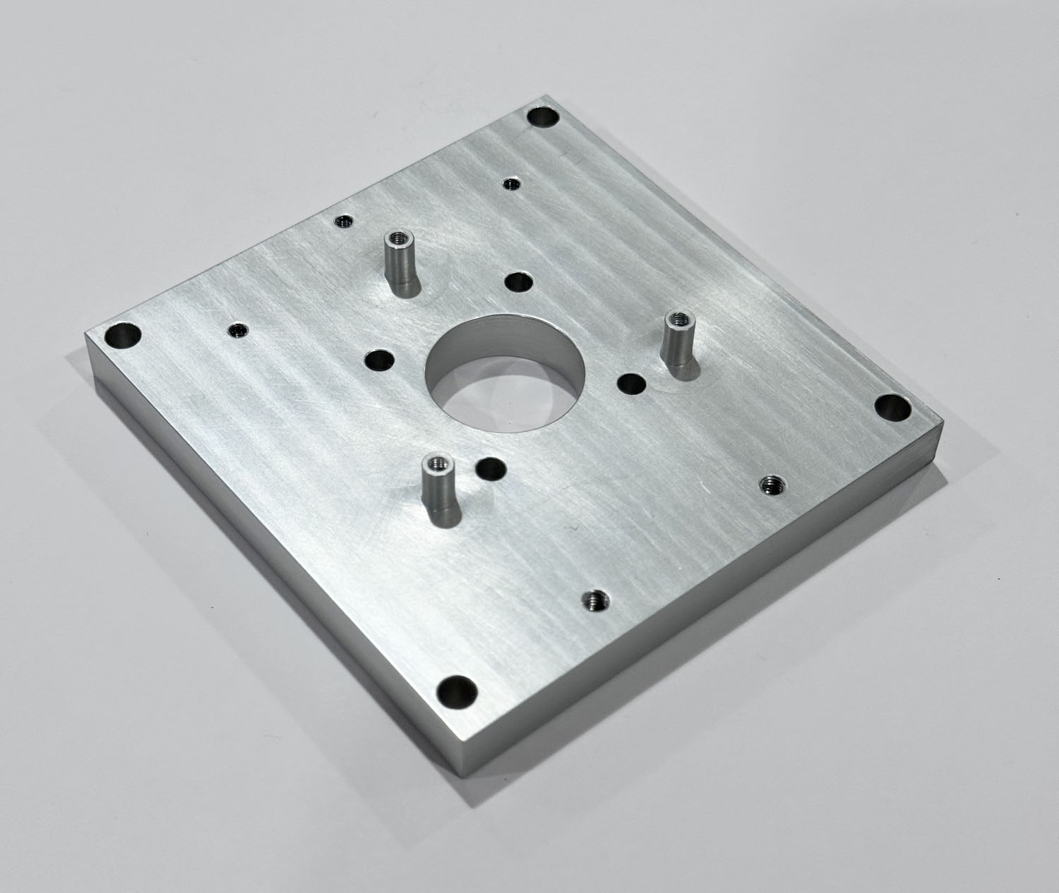 Aluminum 6061-T6 mounting bracket to hold a sensor array